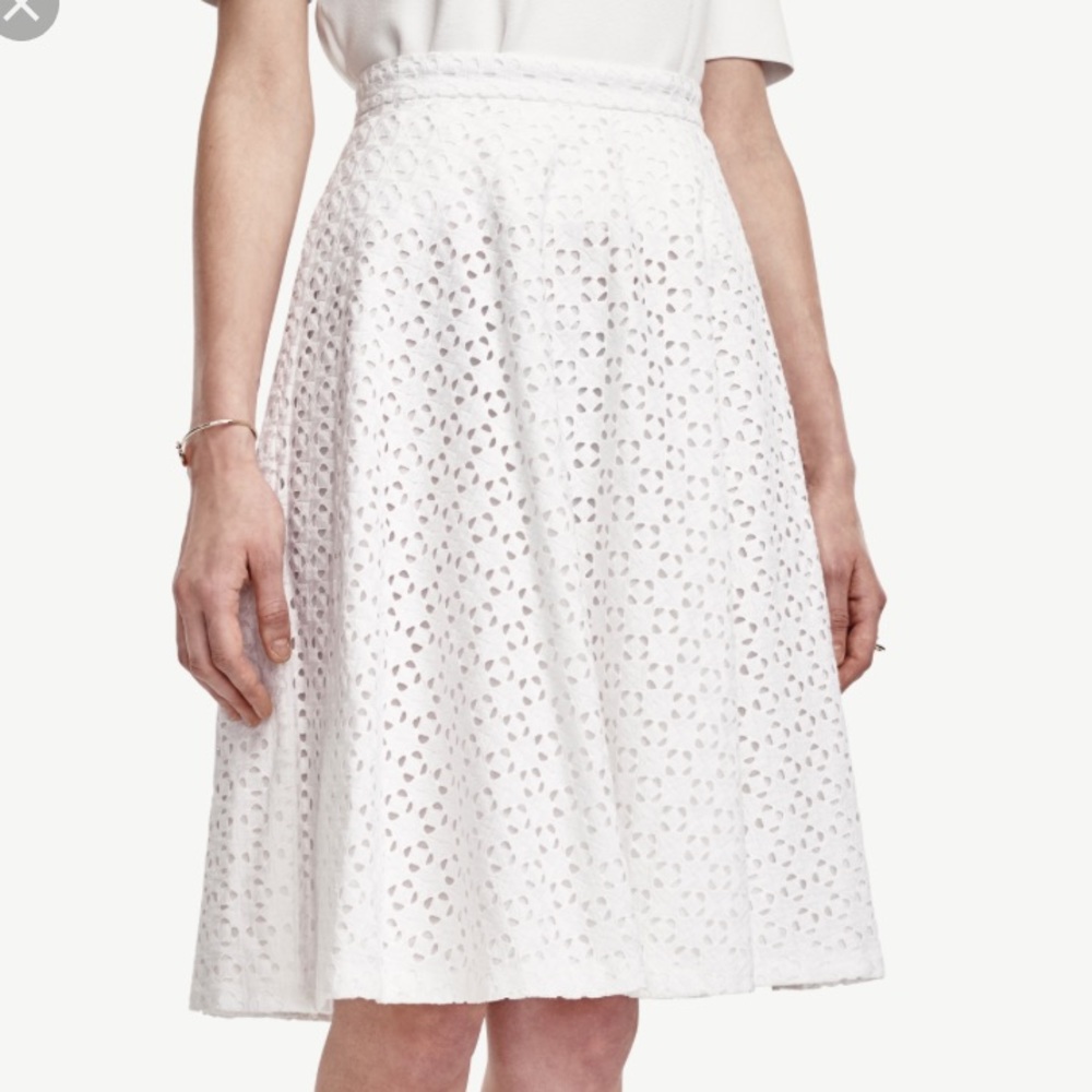 Eyelit white skirt